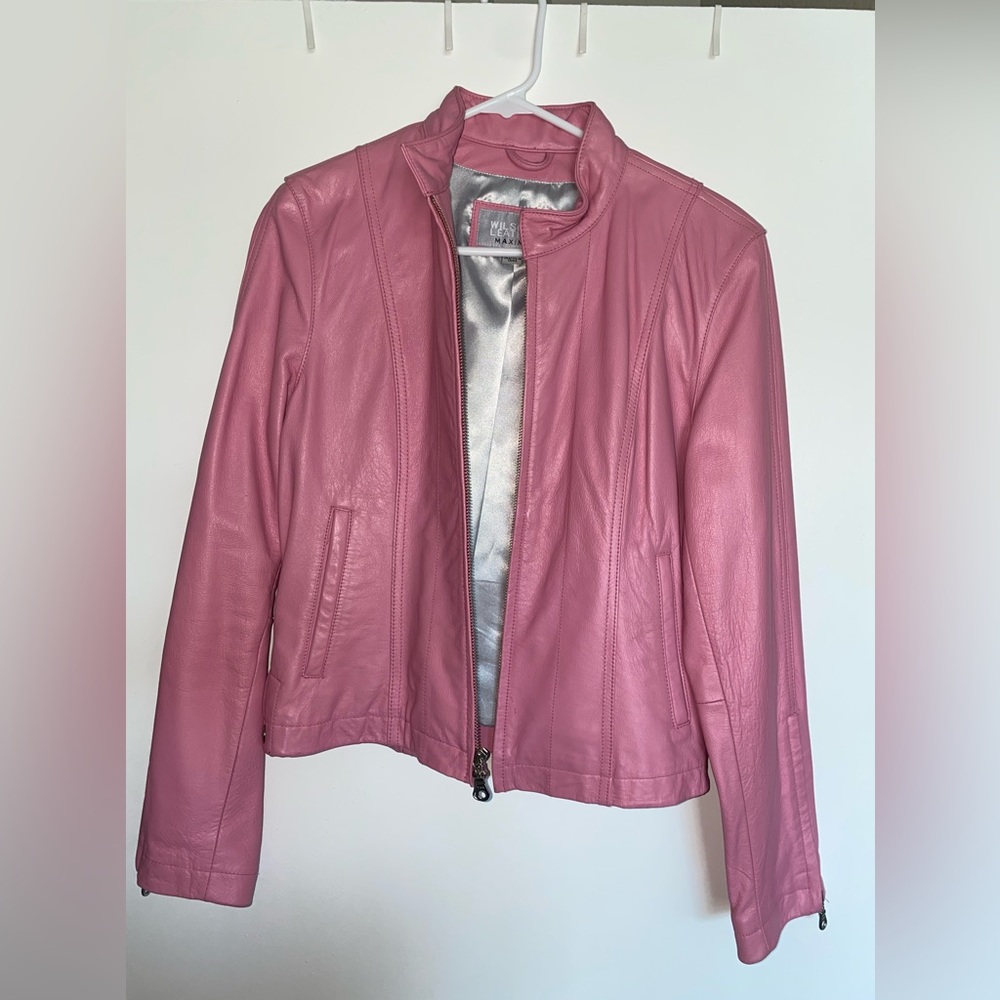 Wilson’s Pink Leather Jacket .